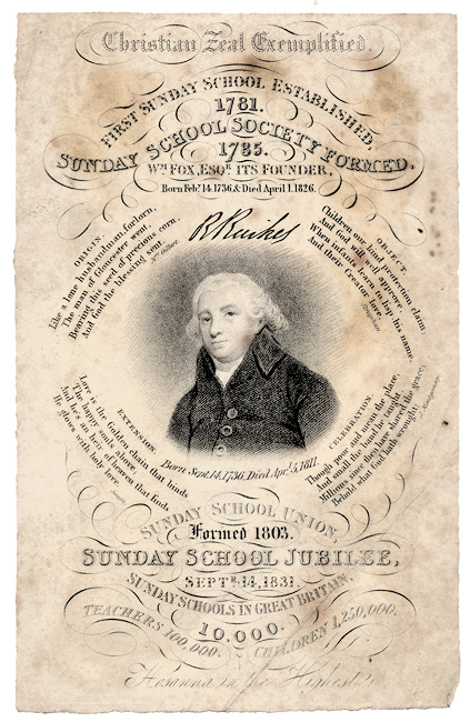 Robert Raikes - Sunday School Jubilee 1831