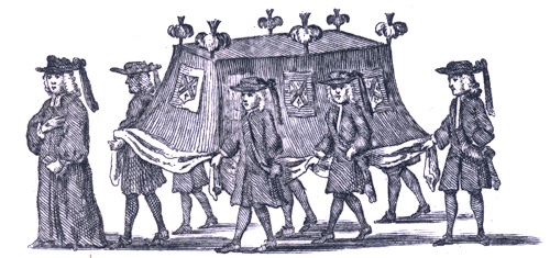 Image of 18th century funeral procession