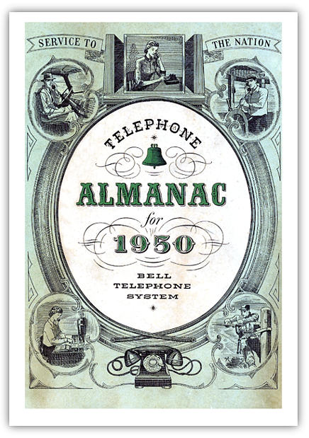 Front cover of Telephone Almanac for 1950