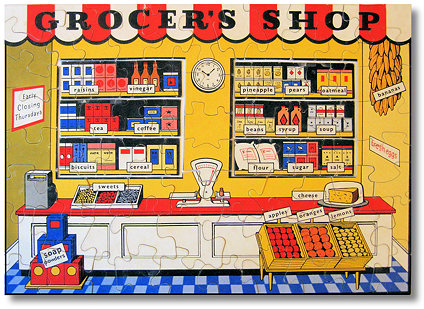 Image of Grocer's Shop jigsaw circa 1960