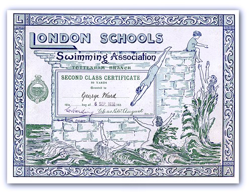 Image of Swimming Certificate 1938