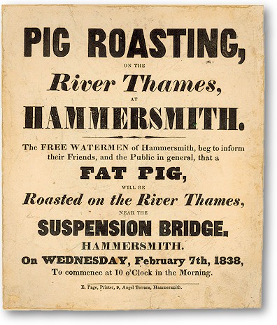 Image of Pig Roasting notice
