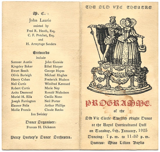 Image of Twelfth Night Dance programme