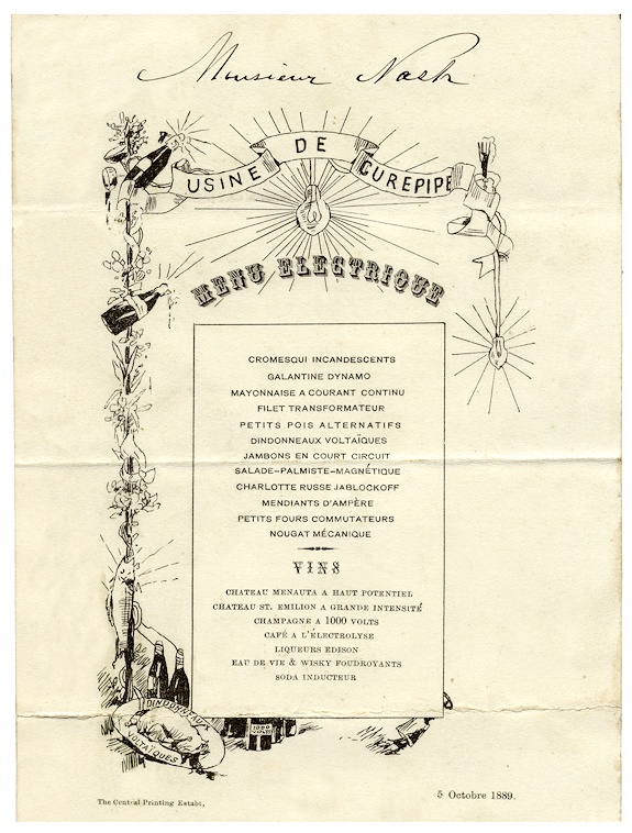 Image of menu