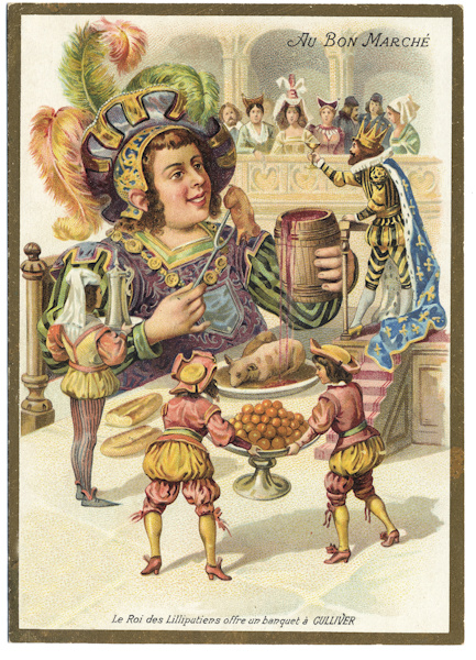 Bon March advertising card